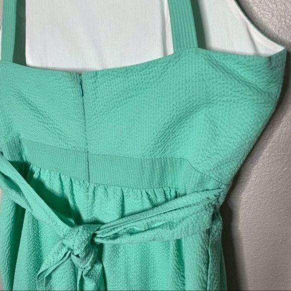 Lauren James Abigail Dress Size Large Seafoam Green Open Back Bow New - Picture 8 of 11